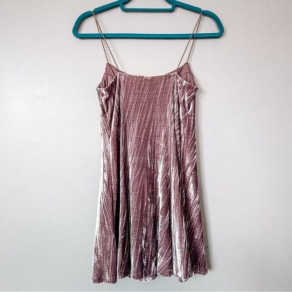 Wild Fable Light Purple Faux Velvet Mini Dress Size Small - Picture 5 of 5